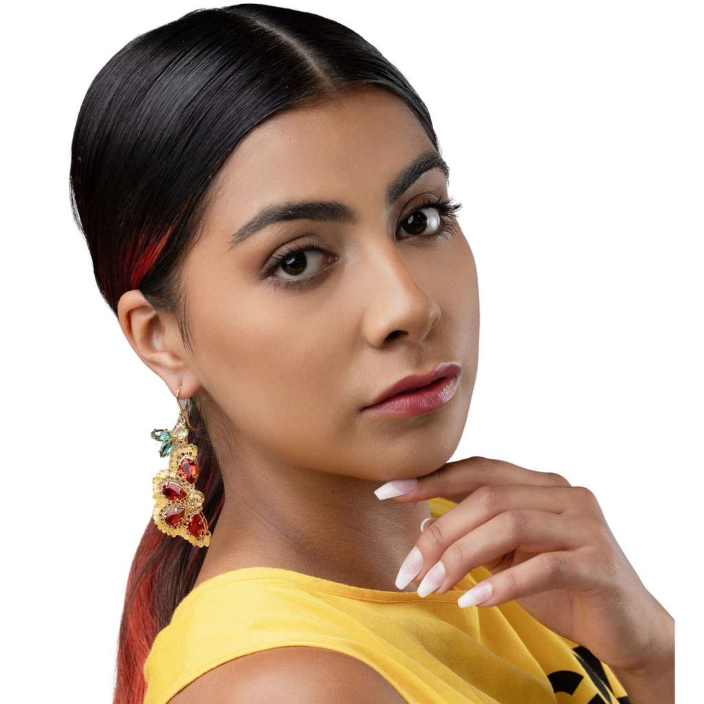 Grapefruit earrings Yellow