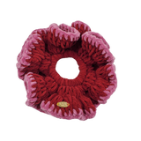 Crochet Plein Air Scrunchie Red