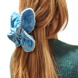 MVK Butterfly Blue French Barrette