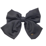 Black Satin Bow Barrette