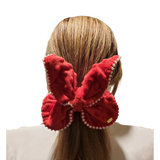 MVK Butterfly Red French Barrette