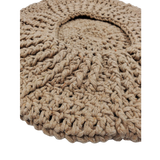 Emily Light Brown Crochet Beret