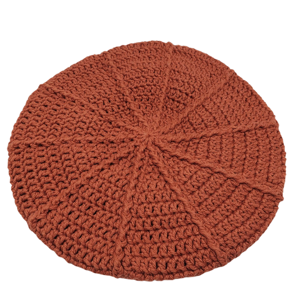 Emily Brown Crochet Beret