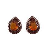 Fall crocheted earrings