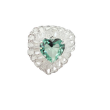 Hearts Combined Set Sappire & Emerald