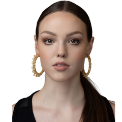 eye earrings Gold