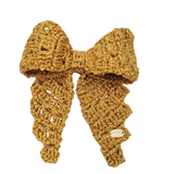 Saudade  bow barrette Gold