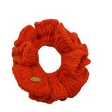 Woold orange Crochet Plein Air Scrunchie