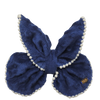 MVK Butterfly Navy French Barrette