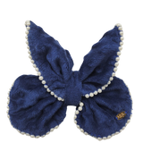 MVK Butterfly Navy French Barrette