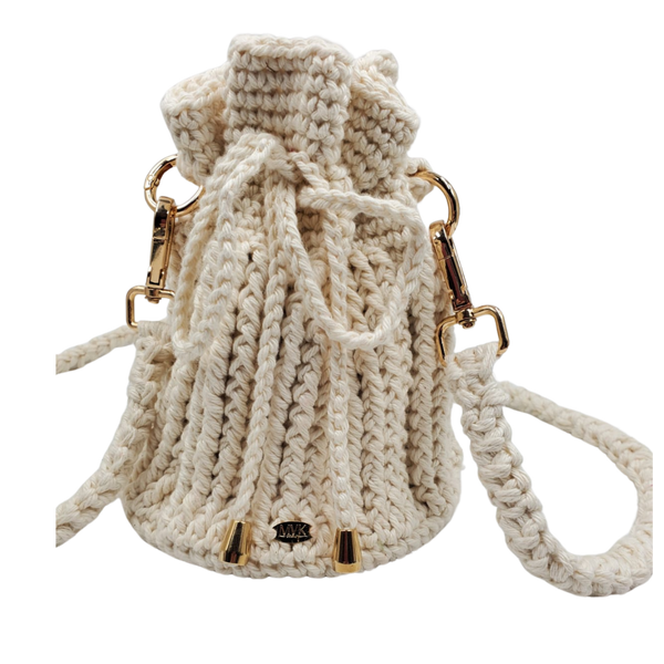 Leila Crochet Bag Off White