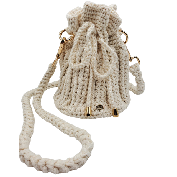 Leila Crochet Bag Off White