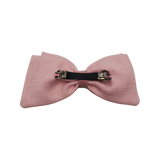 Cherie Pink Bow Barrette