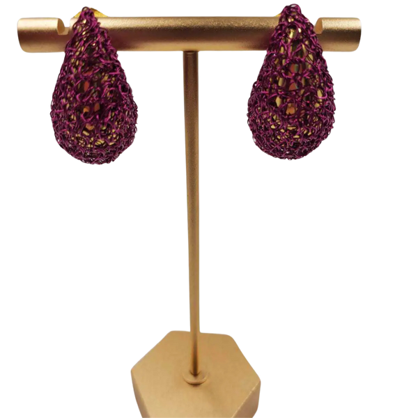 Phoenix Earrings Burgundy