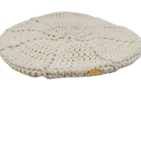 Emily off white Crochet Beret