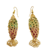 Summer gold fish earrings