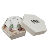 Summer silver fish earrings