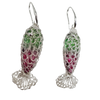 Summer silver fish earrings