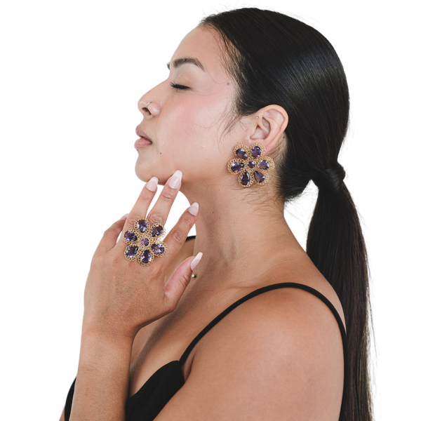 Anemone Flower Earrings
