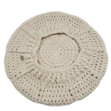 Emily off white Crochet Beret