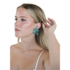 Turquoise Orchied Earrings