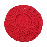 Emily Red Crochet Beret