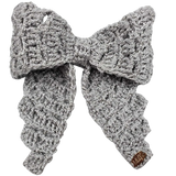 Saudade  bow barrette Silver