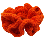 Woold orange Crochet Plein Air Scrunchie