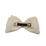 Cherie Beige Bow Barrette