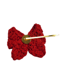 VIDA Bobby Pin Crochet Pair Red