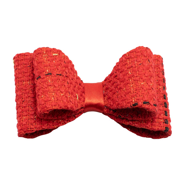 Red Hair Clips Duck Spout Bow