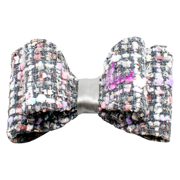 Gray Hair Clips Duck Spout Bow
